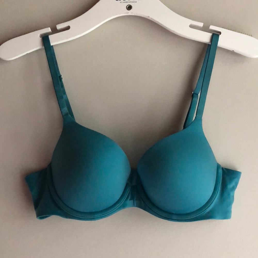 Teal aerie Sunnie push-up bra, size 34B